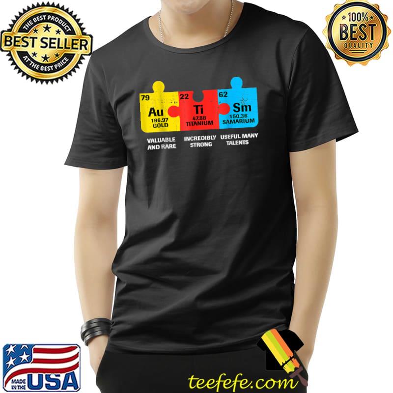 Autism Elements Periodic Table Awareness ASD Men Women Kids T-Shirt Unisex Autism Elements Periodic Table Awareness ASD Men Women Kids T-Shirt Unisex