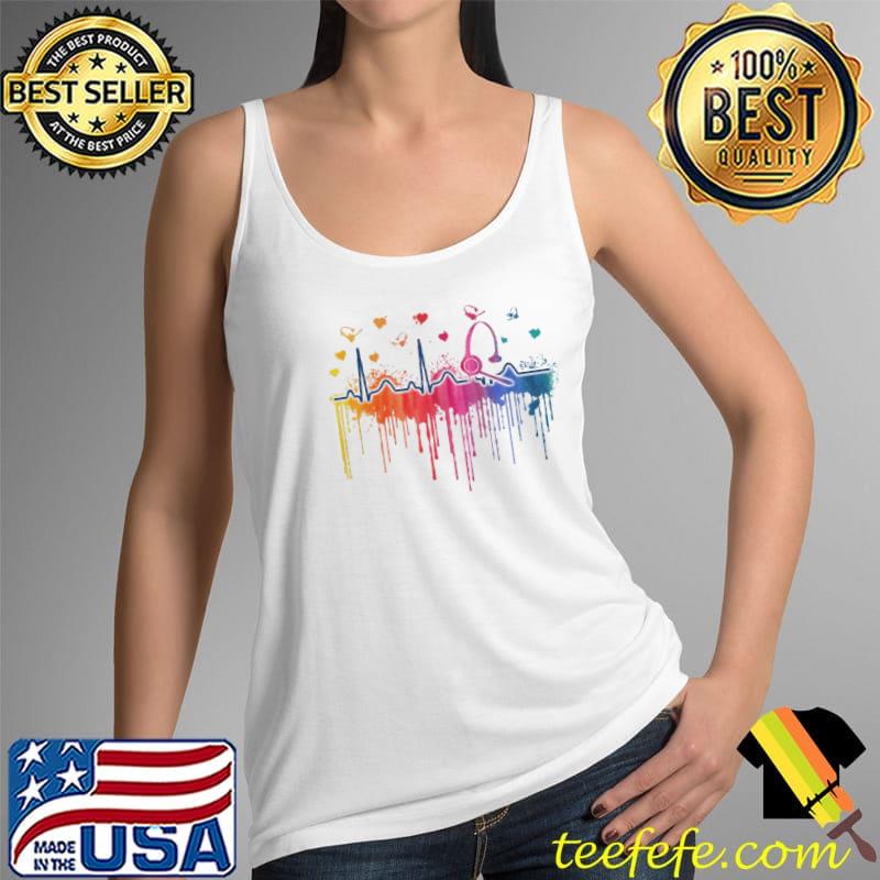 Awesome Dispatcher Heartbeat Headphone Tank Top Awesome Dispatcher Heartbeat Headphone Tank Top