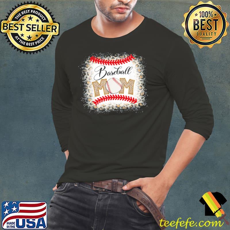 Baseball mom leopard softball mom mother's day Long Sleeve Tee Baseball mom leopard softball mom mother's day Long Sleeve Tee