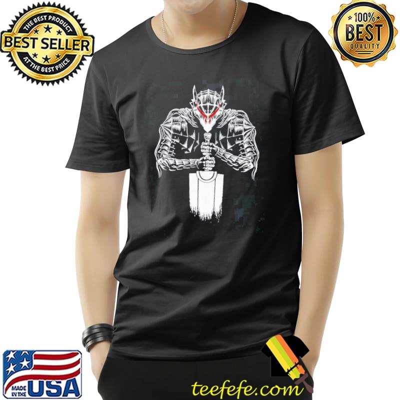 Berserk black swordsman retro manga shirt Berserk black swordsman retro manga shirt