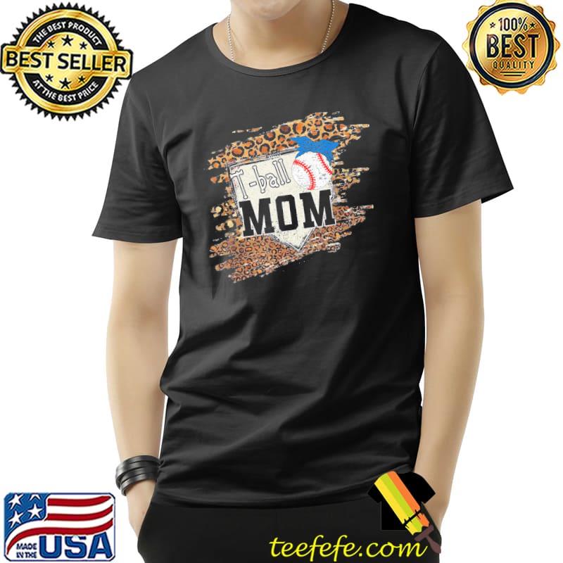 Bleached Leopard Tball Baseball Mom T-Shirt Bleached Leopard Tball Baseball Mom T-Shirt
