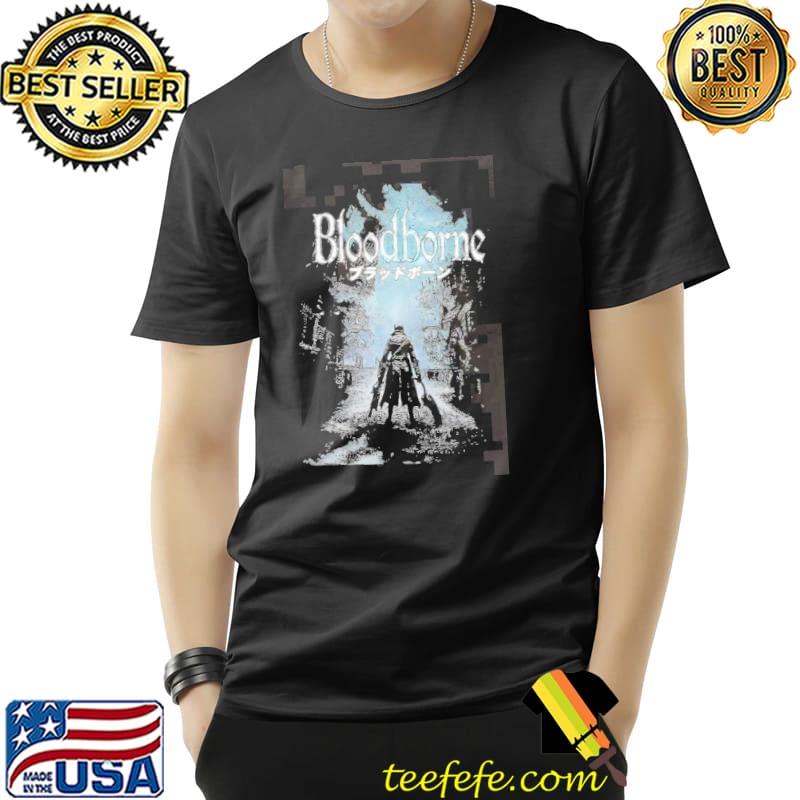 Bloodborne retro comic illustration shirt