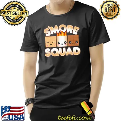 Campfire Fire Pit Friends Cute Kawaii Smore Squad T-Shirt