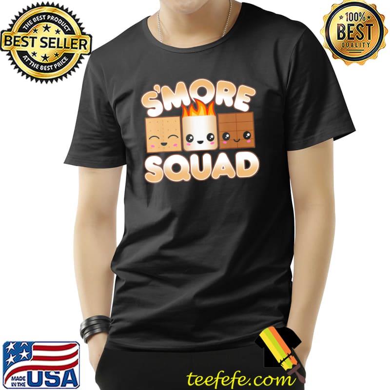 Campfire Fire Pit Friends Cute Kawaii Smore Squad T-Shirt