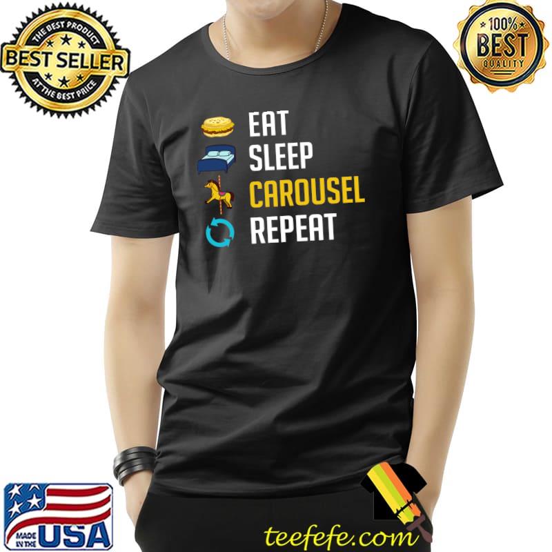 Carousel Horse Tornado Carnival Ride Amusement Park T-Shirt
