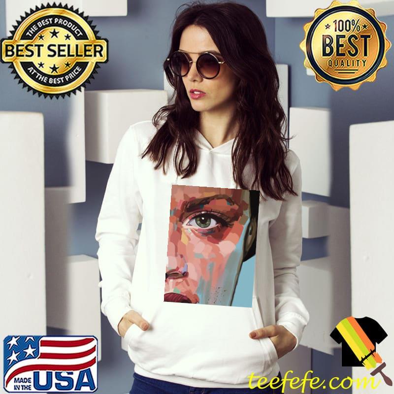 Colourful close up face portrait artwork Hoodie Colourful close up face portrait artwork Hoodie