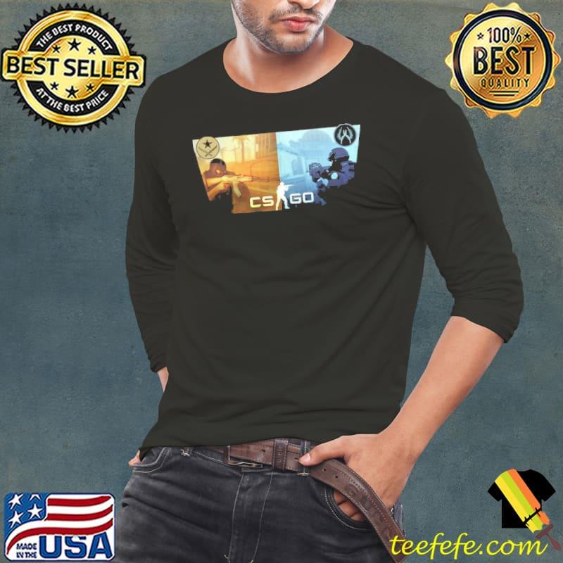 Counterstrike Ct Vs Terrorist CSGO Art Unisex T-Shirt Long Sleeve Tee Counterstrike Ct Vs Terrorist CSGO Art Unisex T-Shirt Long Sleeve Tee