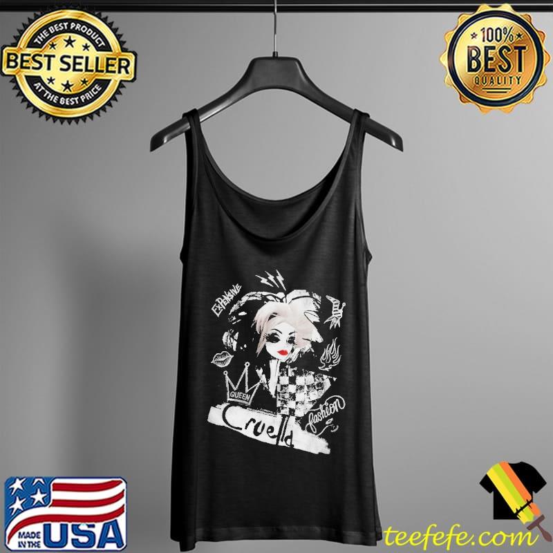 Cruella artsy disney classic art portrait collage gift Tank Top Cruella artsy disney classic art portrait collage gift Tank Top