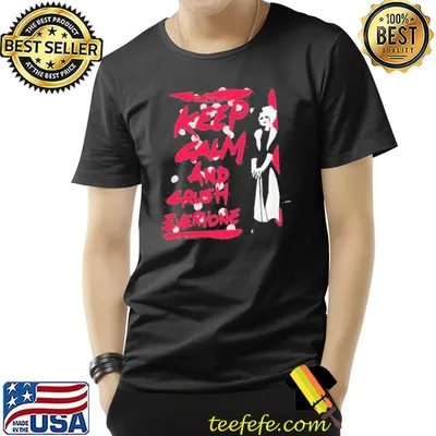 Cruella keep calm and crush everyone disney gift shirt