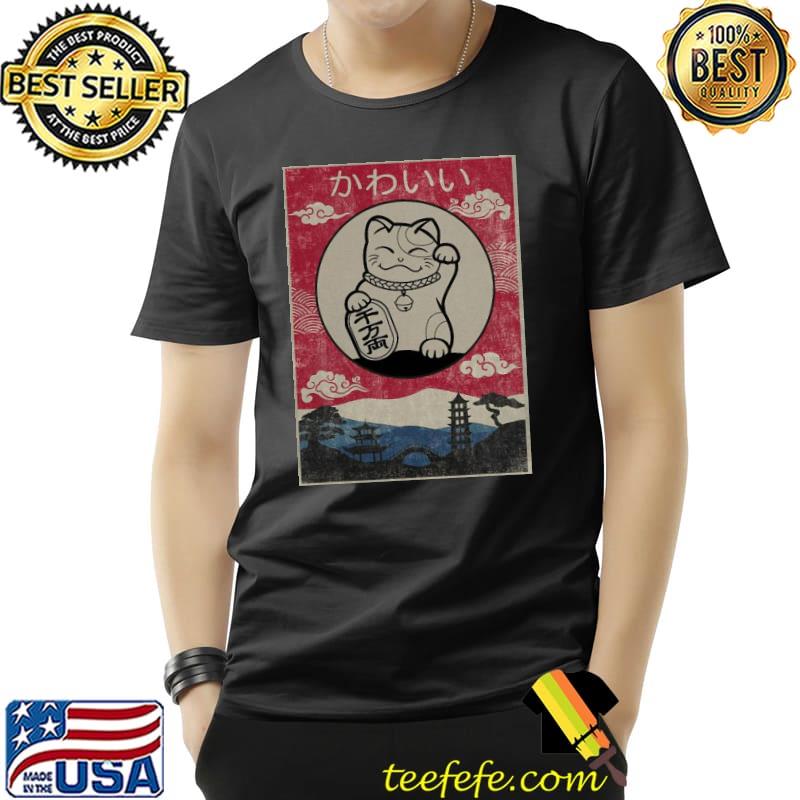 Cute cat anime vintage kawaiI cat anime shirt Cute cat anime vintage kawaiI cat anime shirt