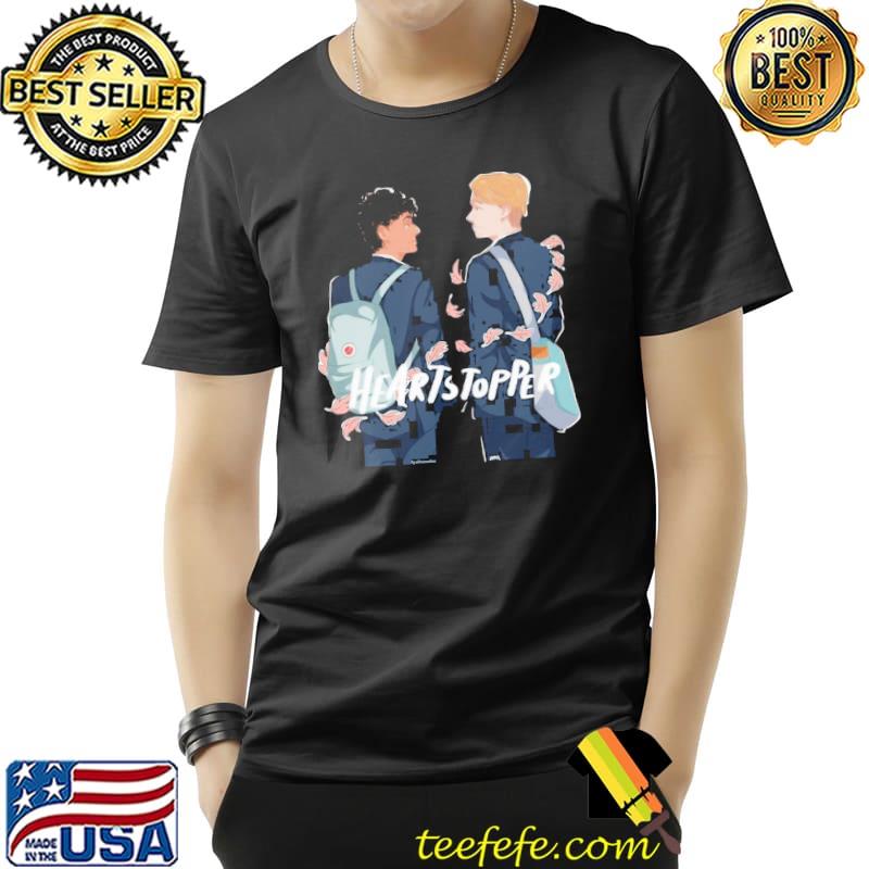 Cute LGBT couple heartstopper series shirt