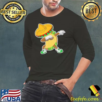 Dabbing Taco Cinco De Mayo Mexico Latino Mexican Food Tacos T-Shirt