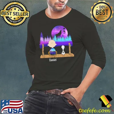 Daniel charlie brown wolves snoopy shirt