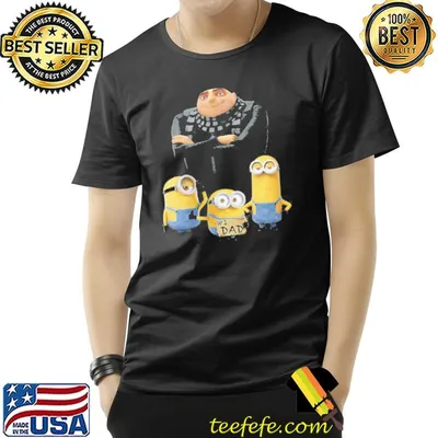 Despicable me minions funny minions group 1 dad cardboard sign gift shirt