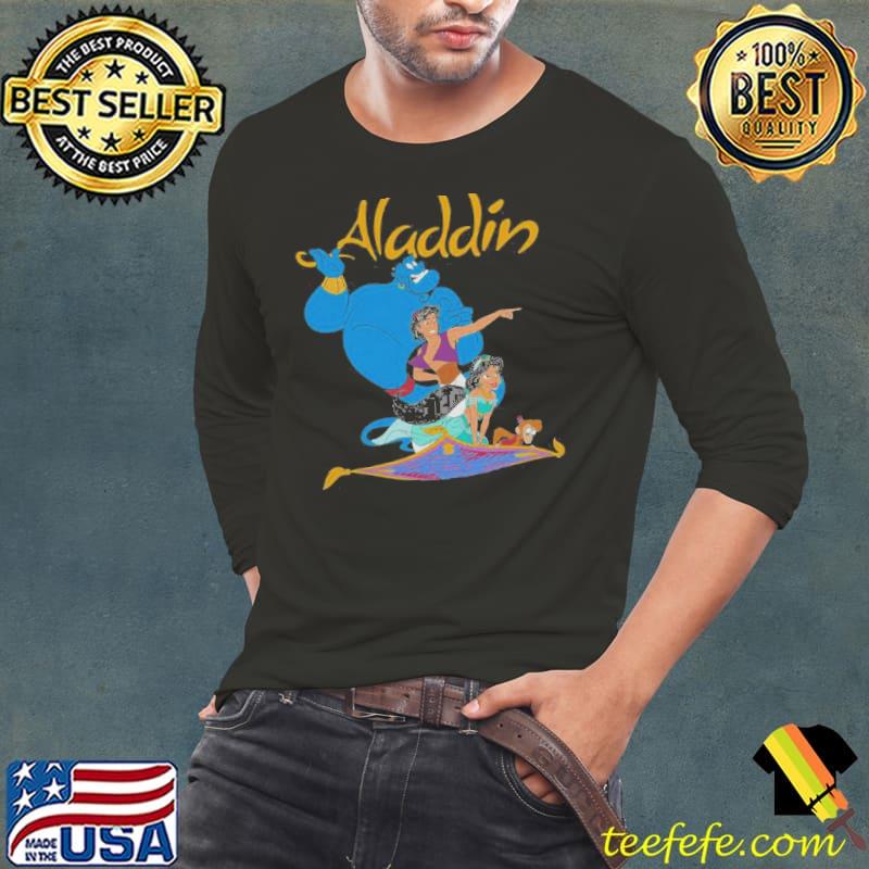 Disney aladdin vintage group shot logo funny gift Long Sleeve Tee Disney aladdin vintage group shot logo funny gift Long Sleeve Tee