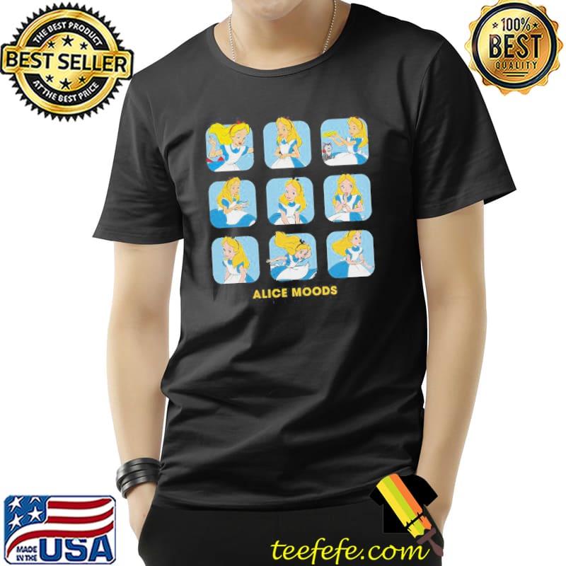 Disney alice moods box up funny alice in wonderland shirt