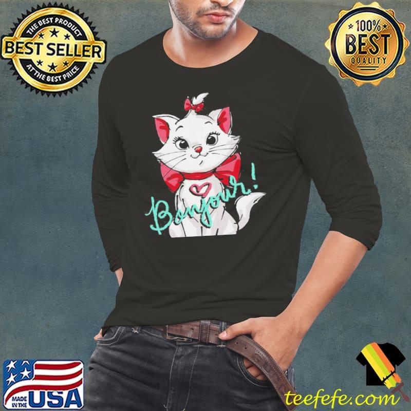 Disney aristocats marie bonjour cute cat lover gift Long Sleeve Tee Disney aristocats marie bonjour cute cat lover gift Long Sleeve Tee