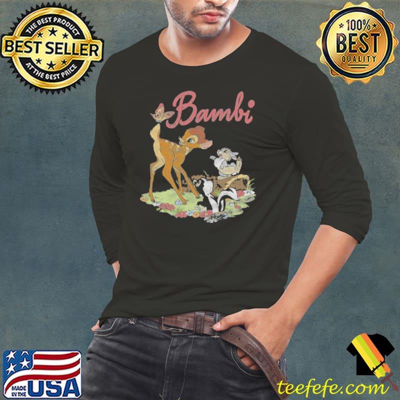 Disney bambI group shot logo Long Sleeve Tee Disney bambI group shot logo Long Sleeve Tee
