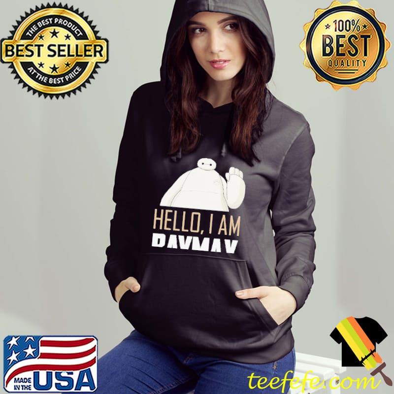 Disney Big Hero 6 TV Series Baymax Hello Graphic T-Shirt Hoodie Disney Big Hero 6 TV Series Baymax Hello Graphic T-Shirt Hoodie