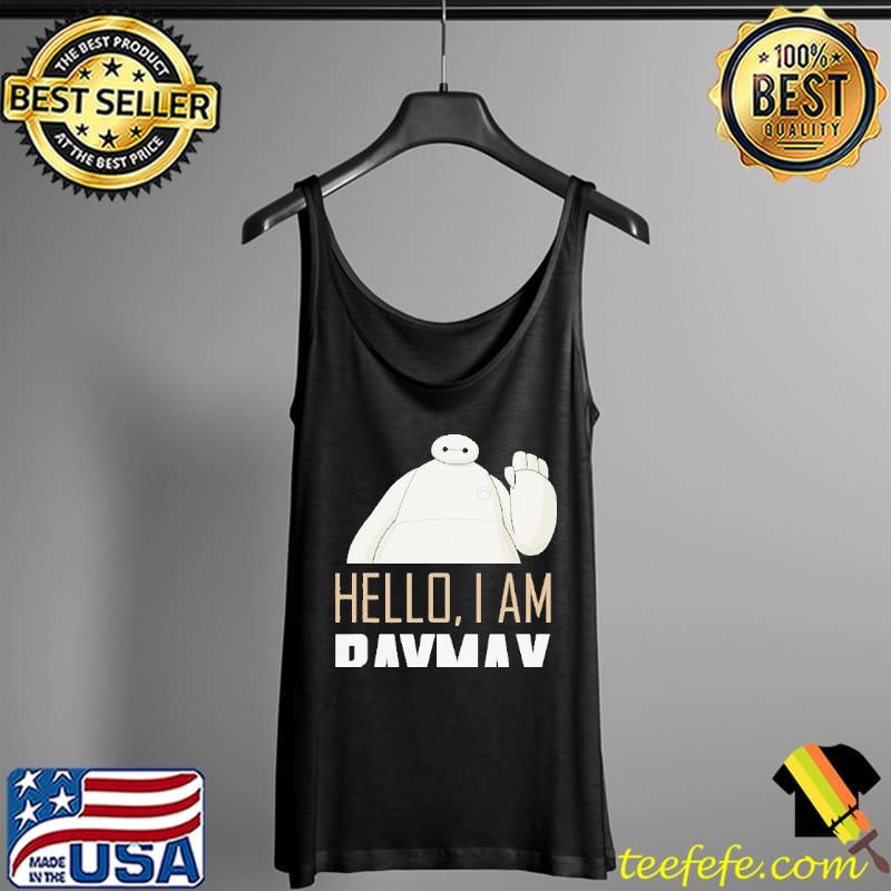 Disney Big Hero 6 TV Series Baymax Hello Graphic T-Shirt Tank Top Disney Big Hero 6 TV Series Baymax Hello Graphic T-Shirt Tank Top
