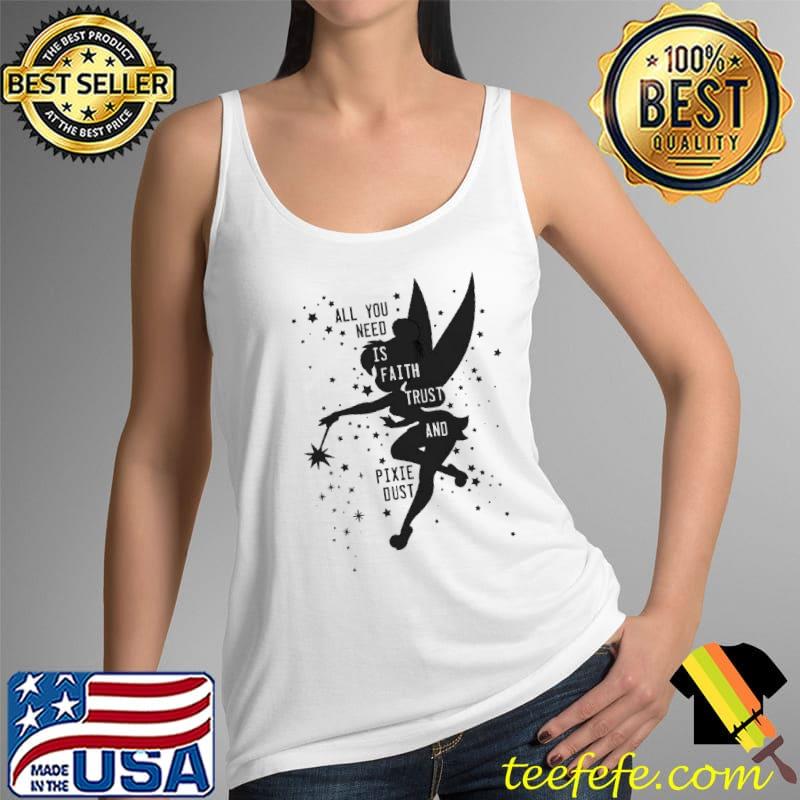 Disney peter pan tinker bell pixie dust silhouette Tank Top Disney peter pan tinker bell pixie dust silhouette Tank Top