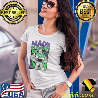 Disney toy story 4 buzz lightyear made in the 90s gift shirt