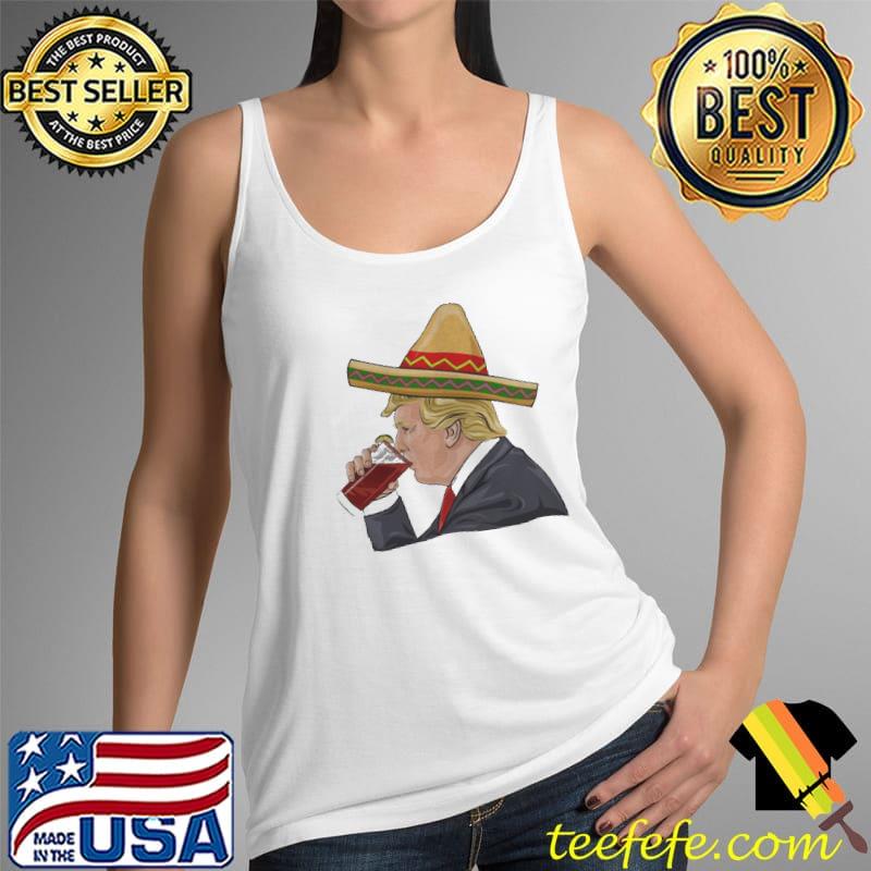 Donald Trump drinking michelada Tank Top Donald Trump drinking michelada Tank Top