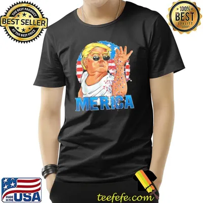Donald Trump Salt Merica Freedom 4th of July T-Shirt
