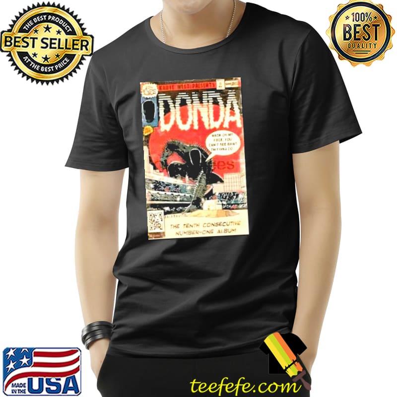 Donda merch shop kanye west donda comic book art shirt