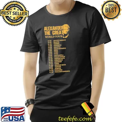 Egypt alexander the great world tour art shirt