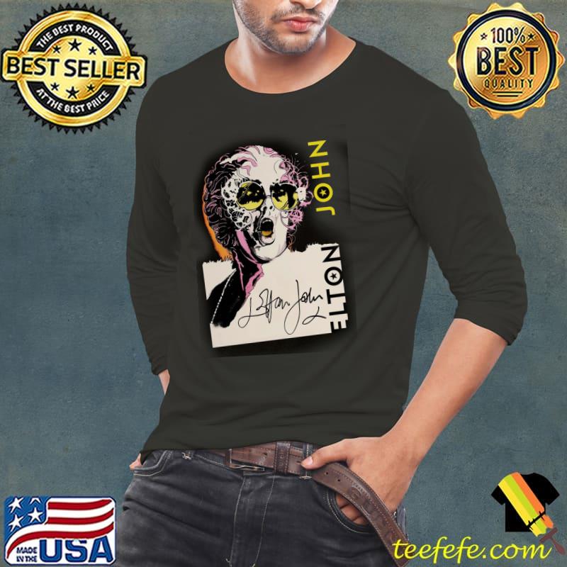 Elton John Farewell Tour 2022 Yellow Brick Road The Final Shirt Long Sleeve Tee Elton John Farewell Tour 2022 Yellow Brick Road The Final Shirt Long Sleeve Tee