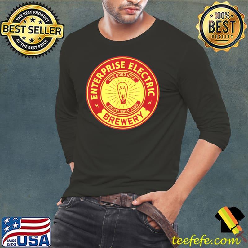 Enterprise Electric Brewery T-Shirt Long Sleeve Tee Enterprise Electric Brewery T-Shirt Long Sleeve Tee