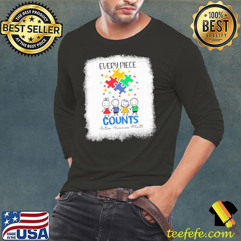 Every Piece Counts Autism Awareness Month Shirt Long Sleeve Tee Every Piece Counts Autism Awareness Month Shirt Long Sleeve Tee