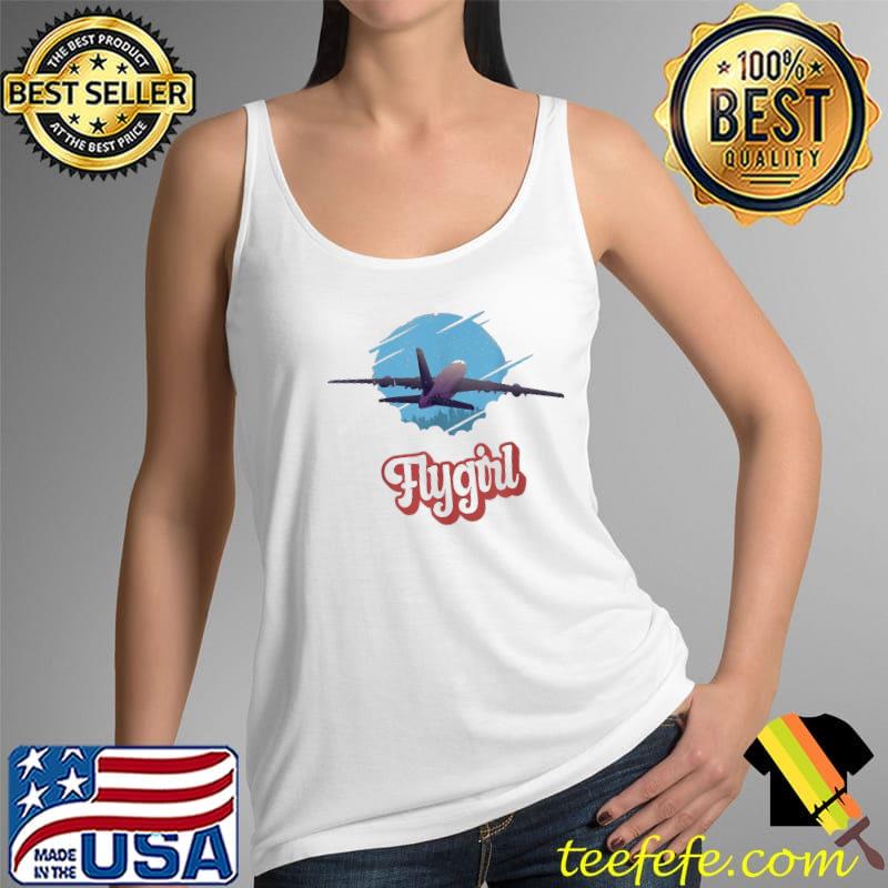 Flygirl Flight Attendant Pliot Airplane Stewardess Shirt Tank Top Flygirl Flight Attendant Pliot Airplane Stewardess Shirt Tank Top
