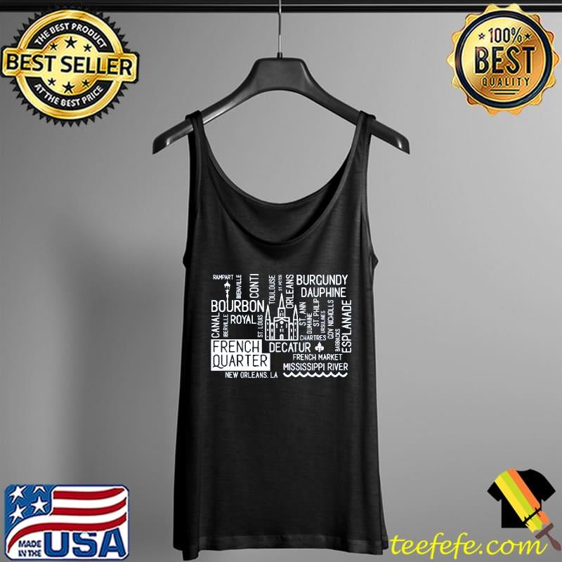 French Quarter Map Shirt Tank Top French Quarter Map Shirt Tank Top