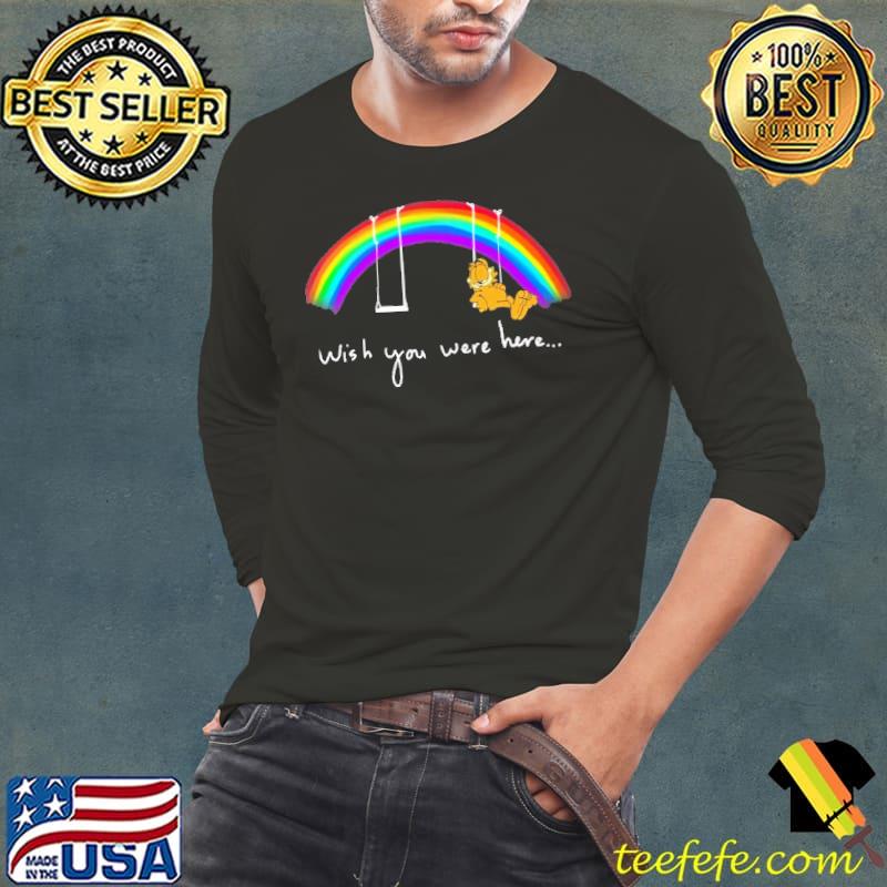 Gaffield Wish You Were Here Rainbow Shirt Long Sleeve Tee Gaffield Wish You Were Here Rainbow Shirt Long Sleeve Tee