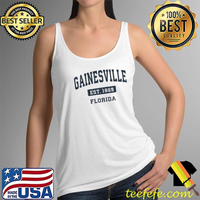 Gainesville Florida fl vintage sports established navy desig Tank Top Gainesville Florida fl vintage sports established navy desig Tank Top