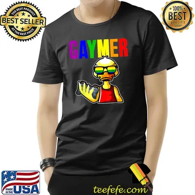 Gaymer Gay Pride Flag Gamer LGBTQ Video Game Duck Lover T-Shirt
