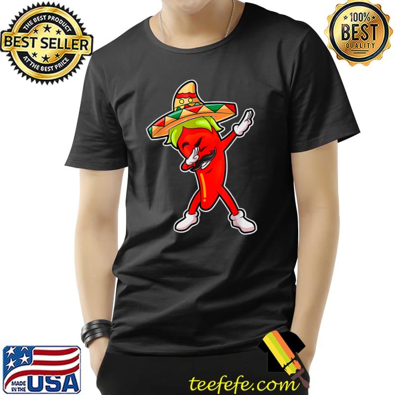 Gift Cute Chili Dabbing Pepper Mexican Hot Jalapeno Dab Gift T-Shirt