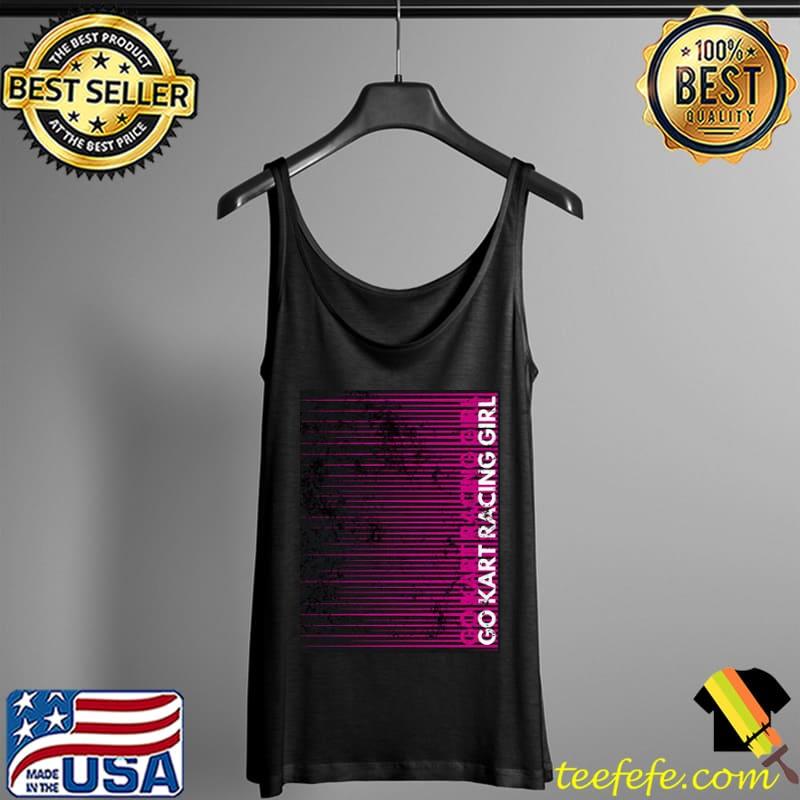 Go kart racing pink girl illustration Tank Top Go kart racing pink girl illustration Tank Top