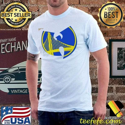 Golden state warriors wu tang logo 2022 NBA playoffs shirt