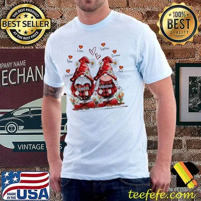 Grandma And Grandpa Valentine Gnome Shirt