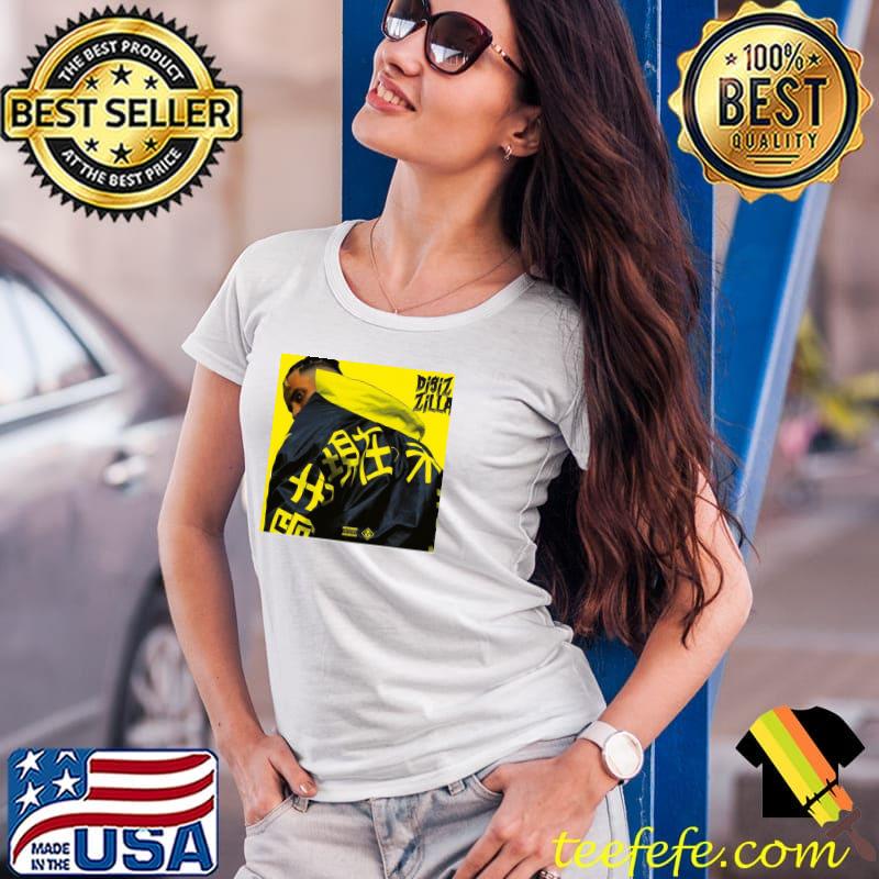 Graphic disiz zilla yellow background Ladies Tee Graphic disiz zilla yellow background Ladies Tee