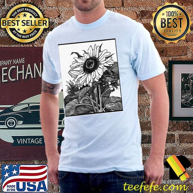 Graphic style boho sunflowerhippie unsiex shirt