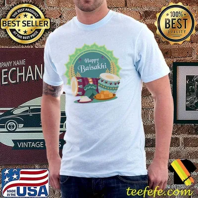 Happy baisakhI festival cute art shirt