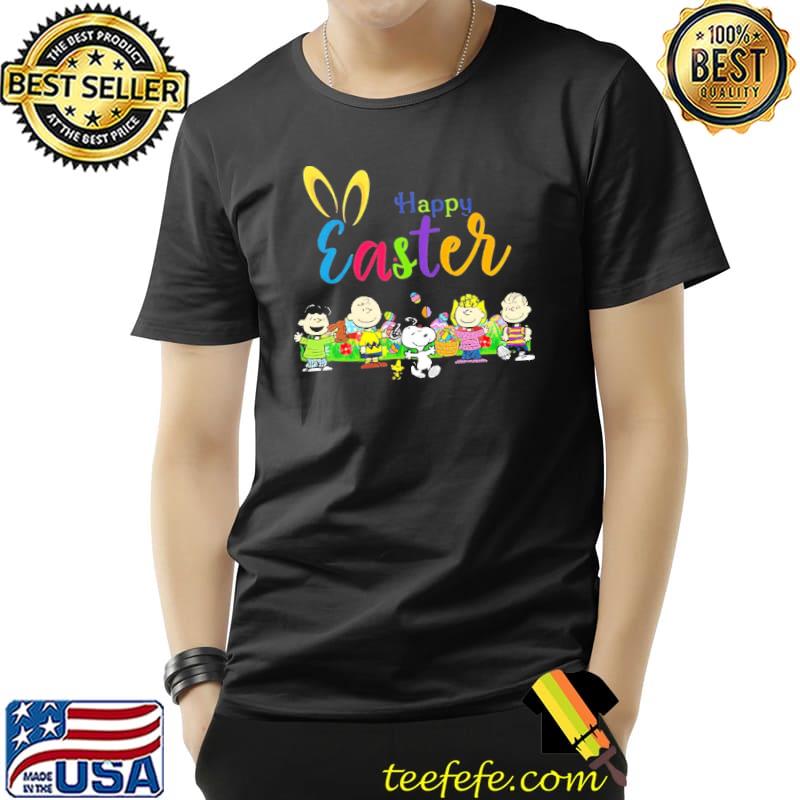 Happy easter charlie brown snoopy woodstock peanut shirt