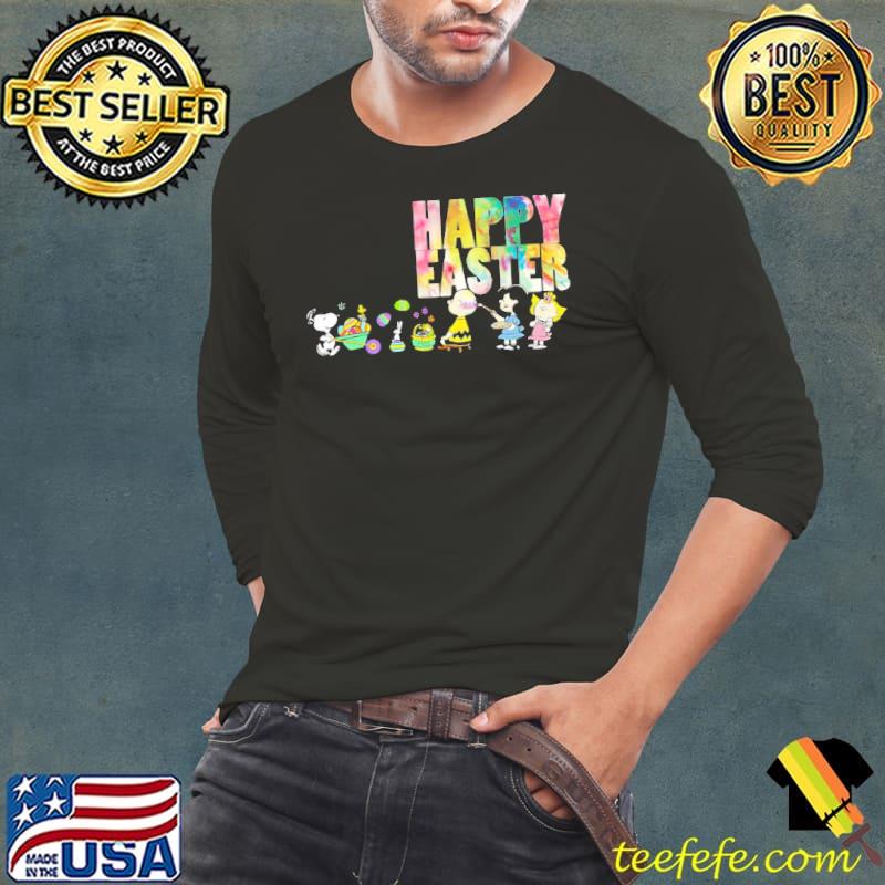 Happy easter charlie brown snoopy woodstock peanut eggs Long Sleeve Tee Happy easter charlie brown snoopy woodstock peanut eggs Long Sleeve Tee