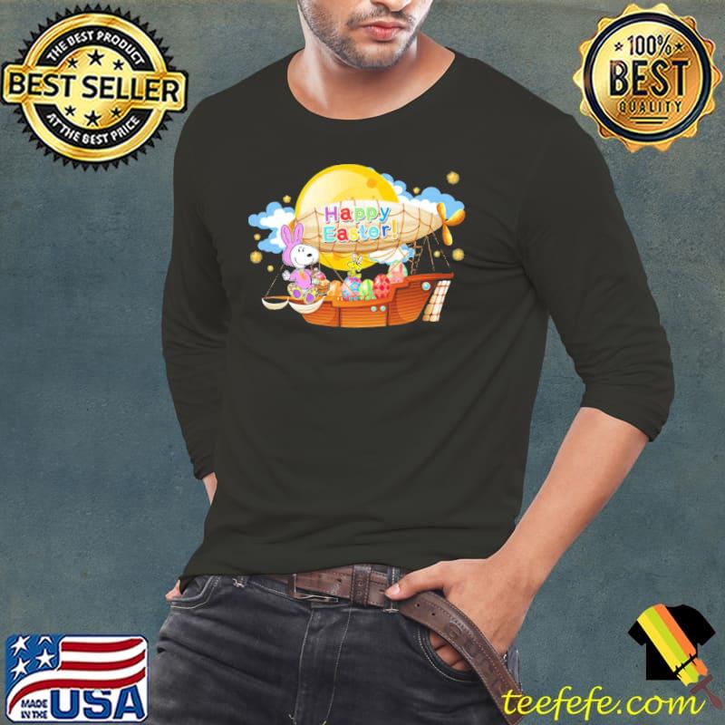 Happy easter snoopy woodstock rabbit eggs Long Sleeve Tee Happy easter snoopy woodstock rabbit eggs Long Sleeve Tee
