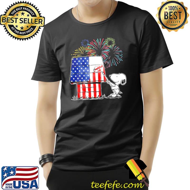 Happy Independence Day America Flag Snoopy Shirt