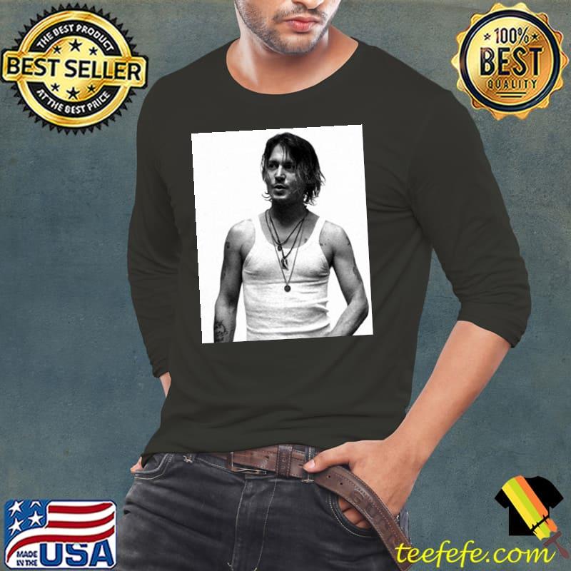 Harding Industries Johnny Depp Poster Shirt Long Sleeve Tee Harding Industries Johnny Depp Poster Shirt Long Sleeve Tee